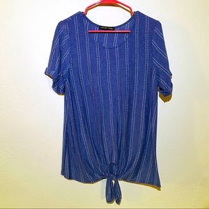 Chambray Shirt with Knot